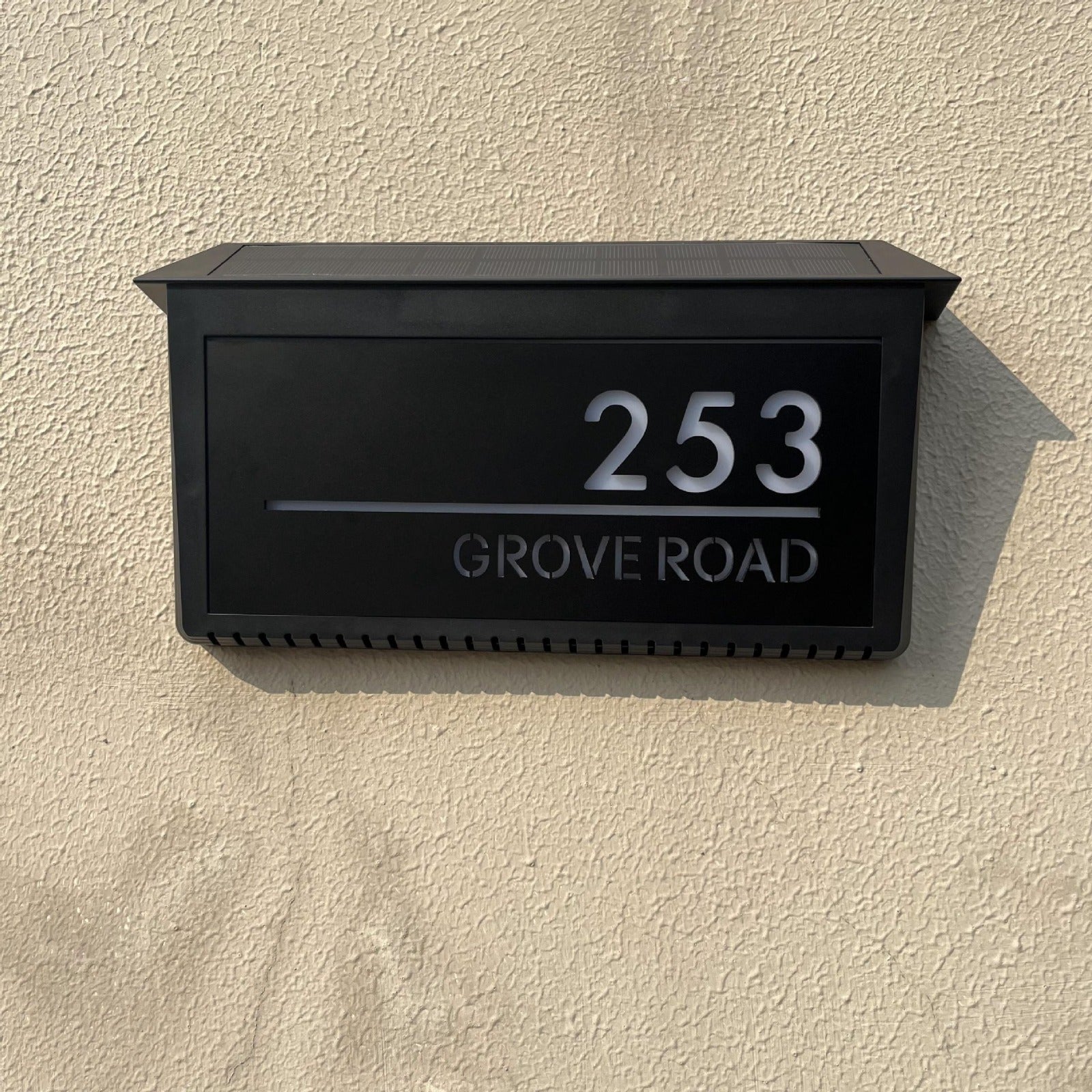 Personalised LED Solar House Number 2.0