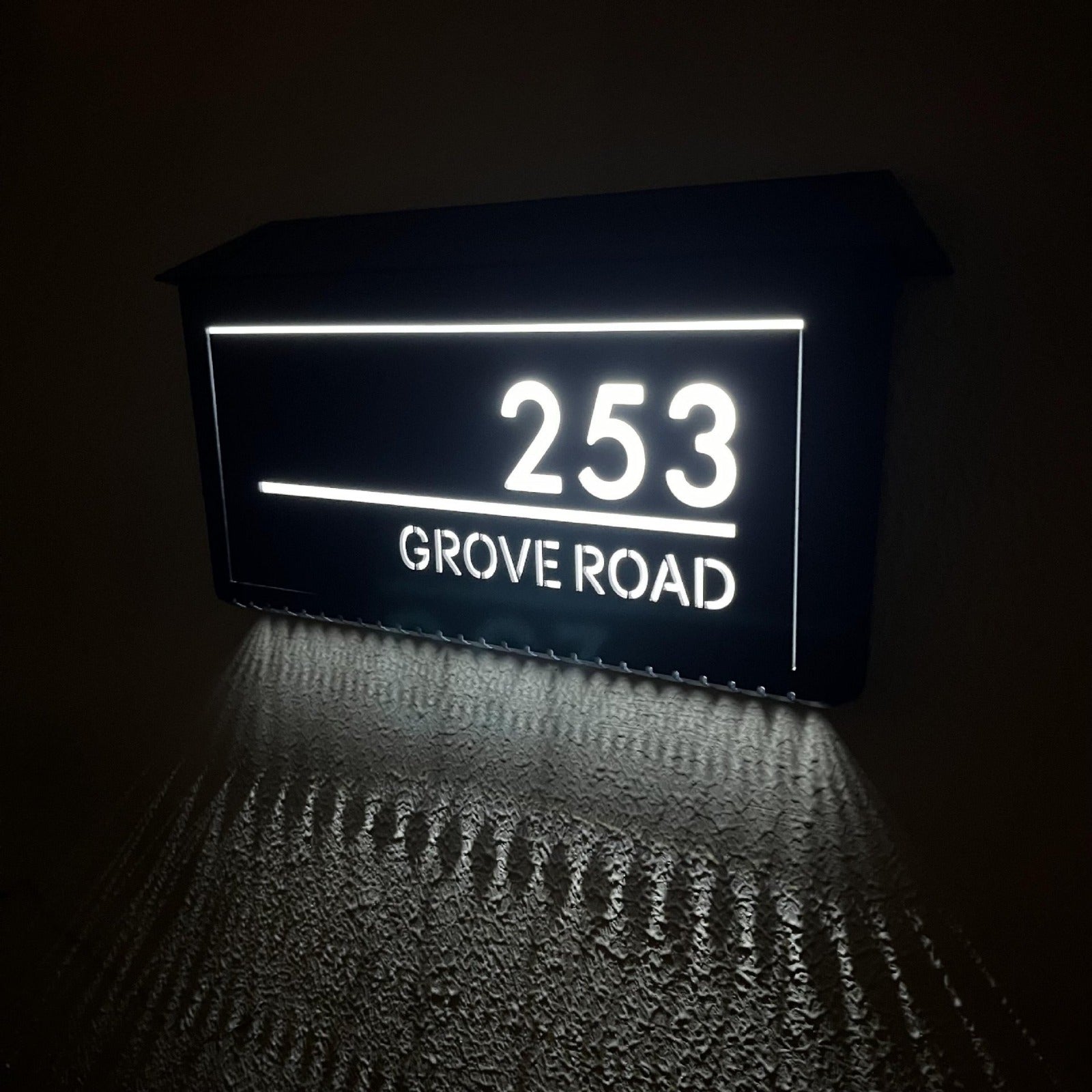 Personalised LED Solar House Number 2.0