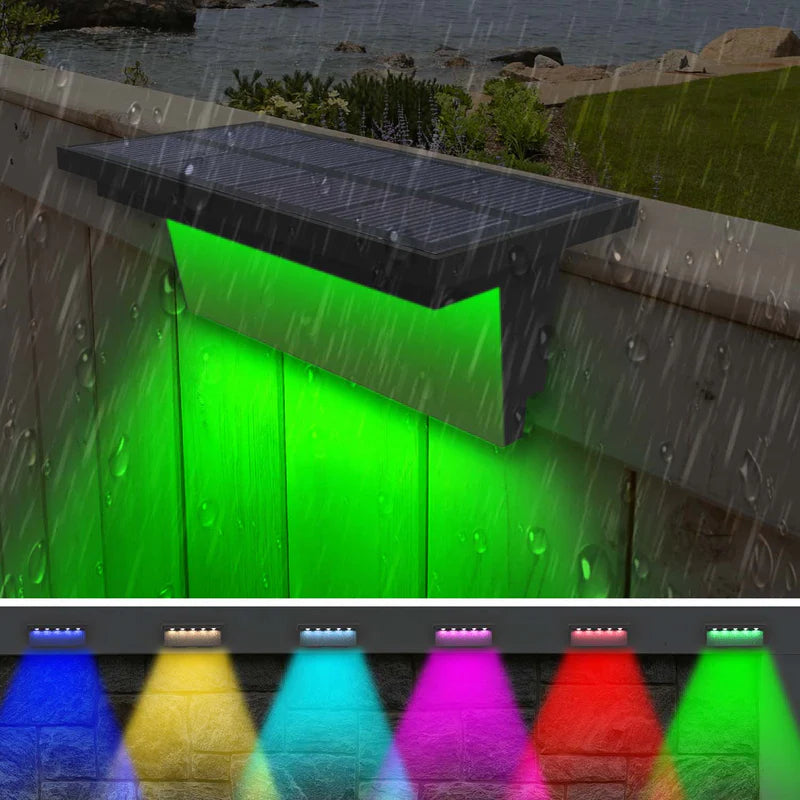 VividSolar™ - Multicolour Solar Fence Light