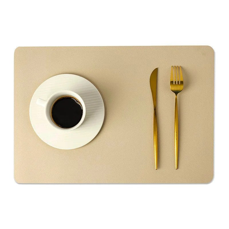 Double-layer Nordic Leather Table Mat