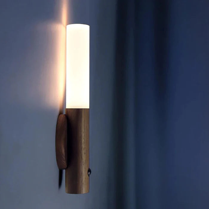 WoodGlo - Rechargeable Wooden Sconce