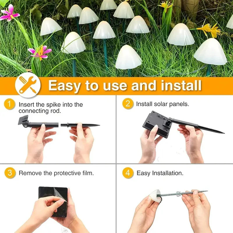 SunShroom™ - Luces solares en forma de setas para jardín