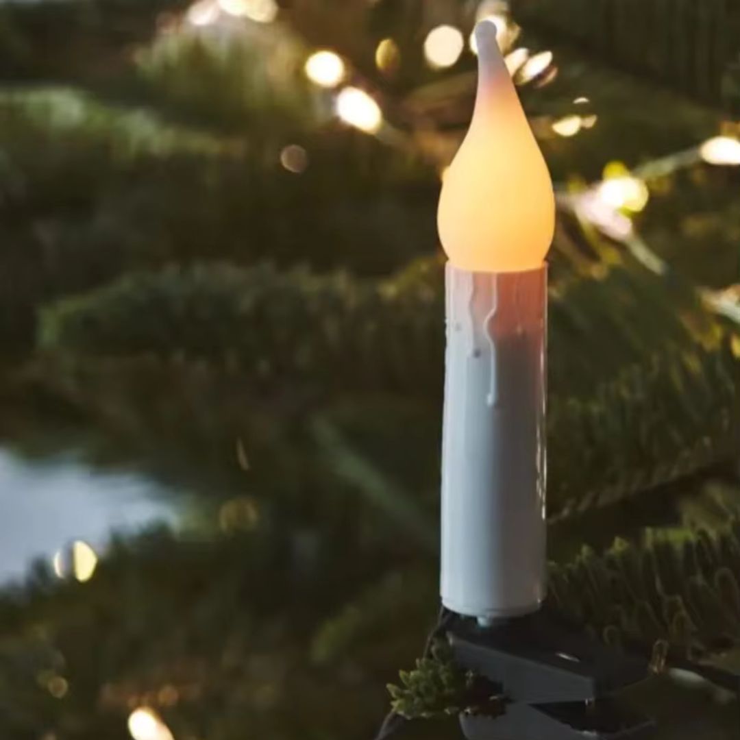 Christmas tree candle clip fairy lights