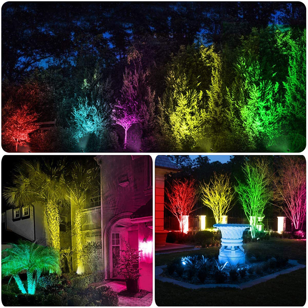 ColorSplash™- Focos solares RGB para exteriores