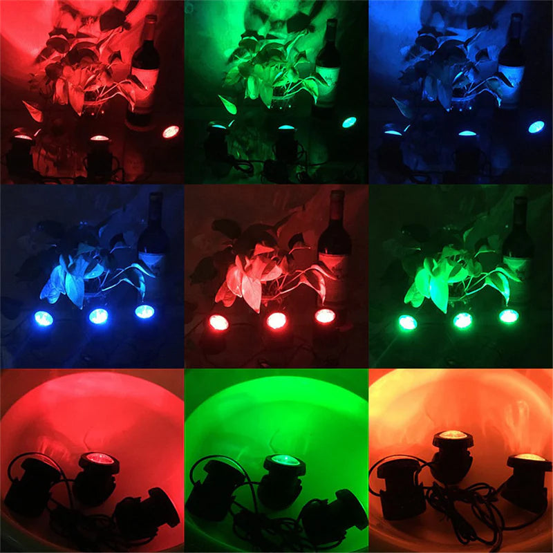 ColorWave™: luces solares RGB para estanques y piscinas