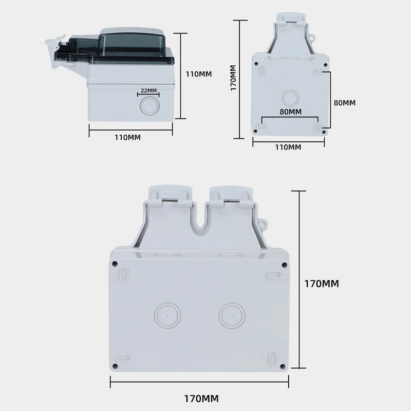 Smart WiFi Waterproof US plug for outdoor use