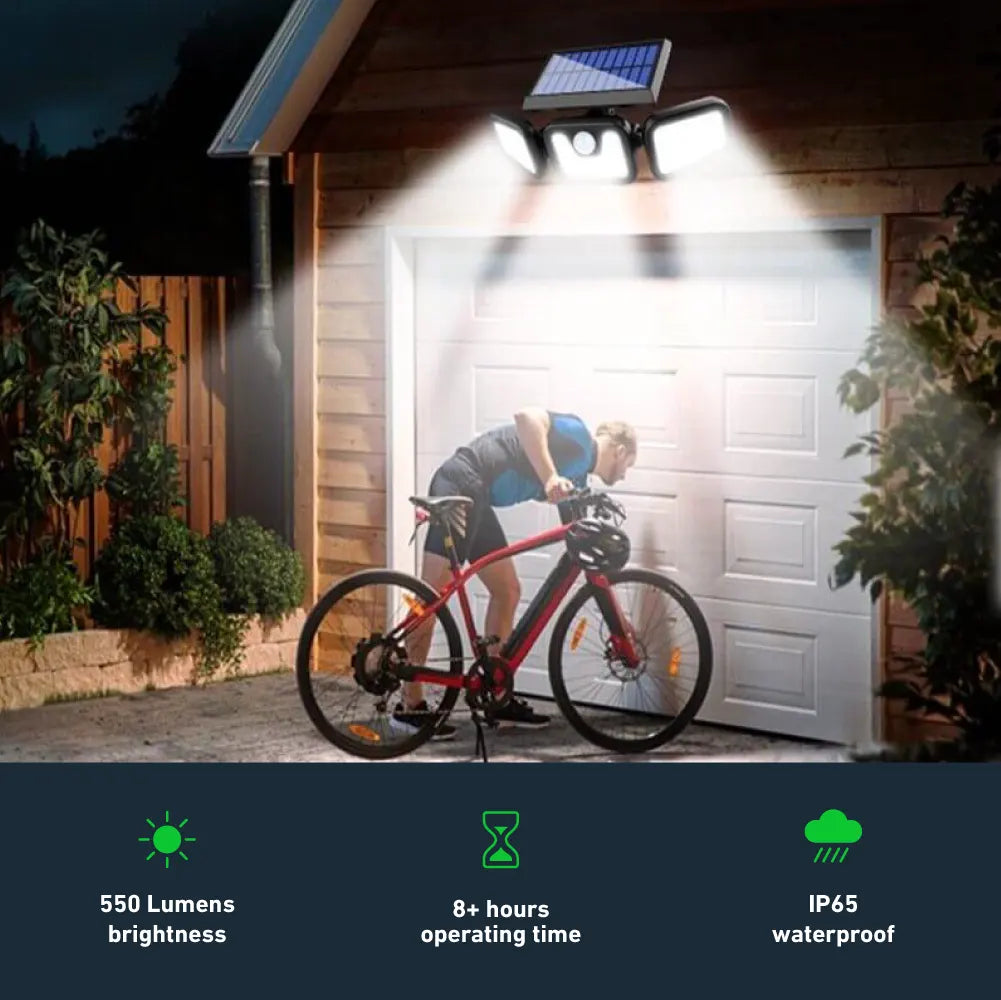 GlowFlex™- The ultra-bright solar motion sensor safety light