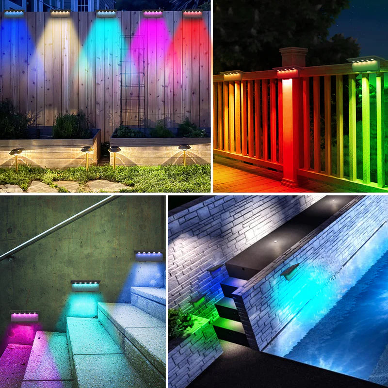 VividSolar™ - Luz solar multicolor para cerca (paquete de 2)