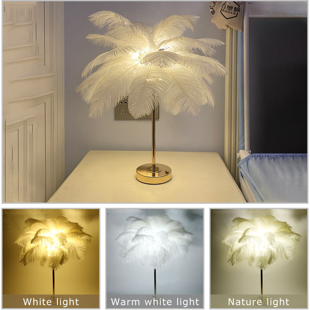 Feathra - Feather Table Light