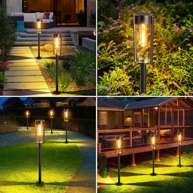 DreamScape™- Elegant Cylindrical Solar Walkway Lights