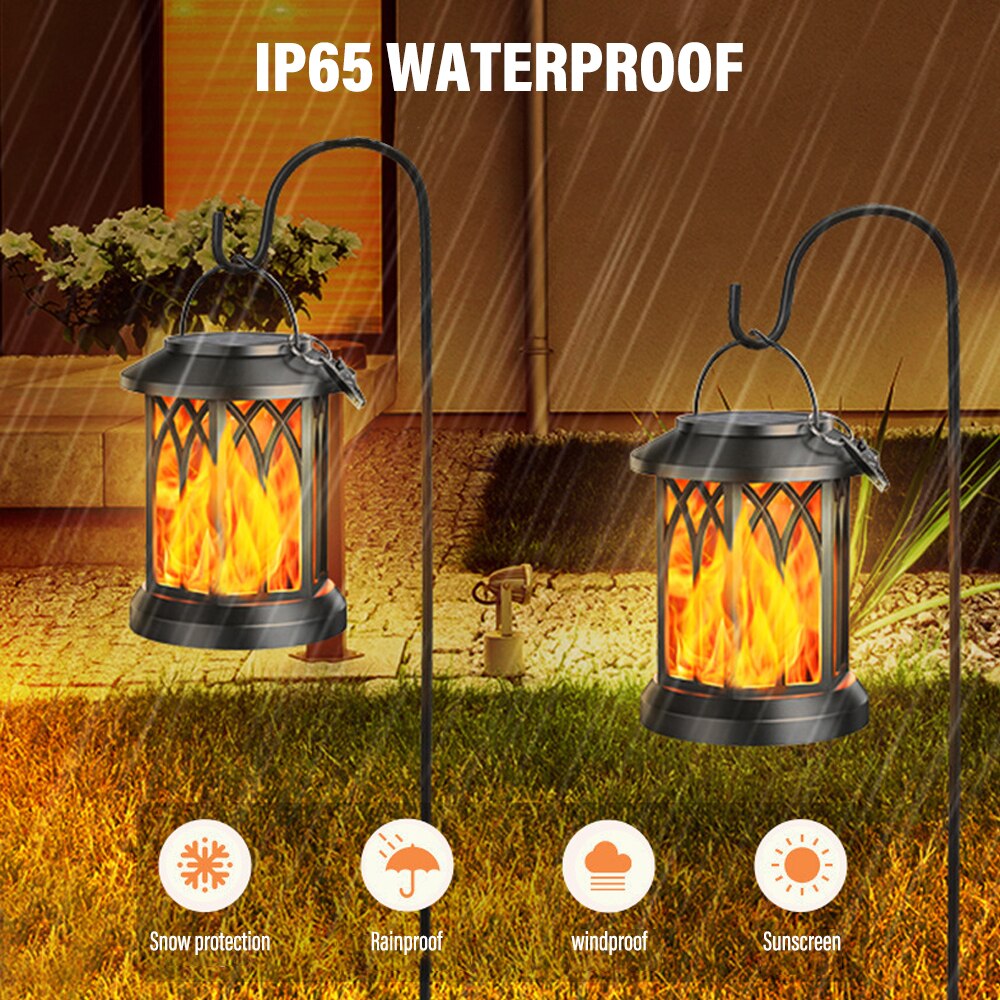 FlameGlow™- Solar Hanging Flame Lantern