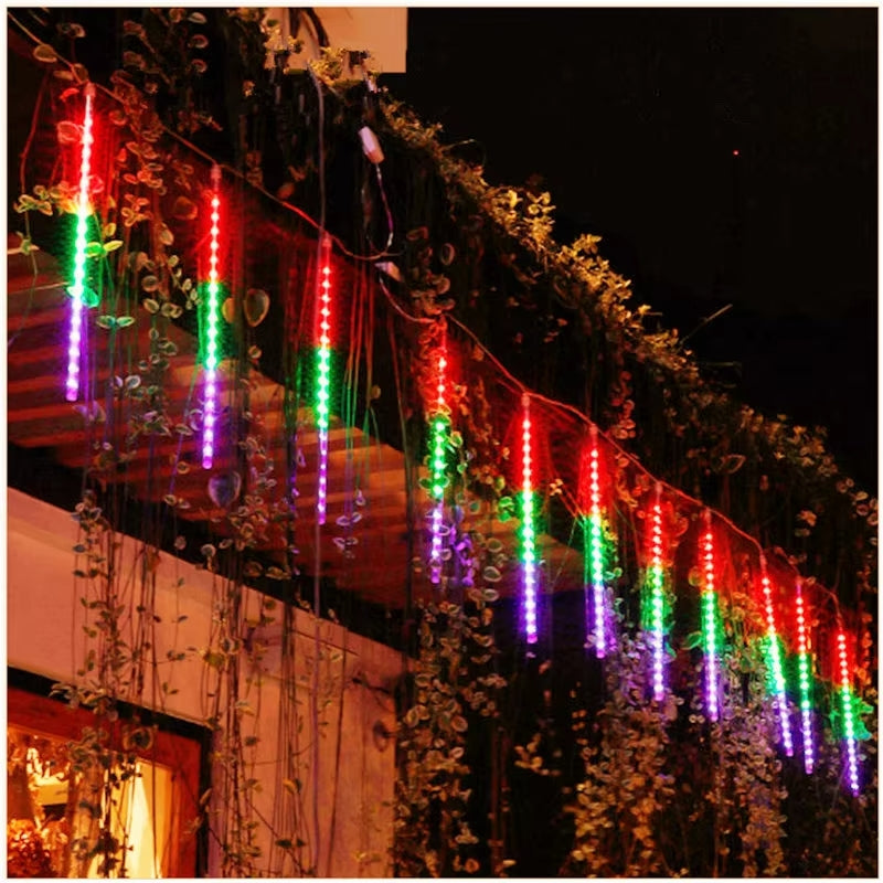 Meteor Rain - solar LED string lights