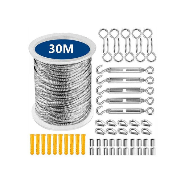 30M guide wire PVC coated stainless steel for heavy duty suspension