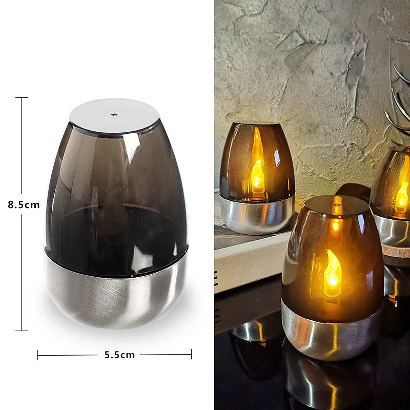 Solar Waterproof LED Glass Candles