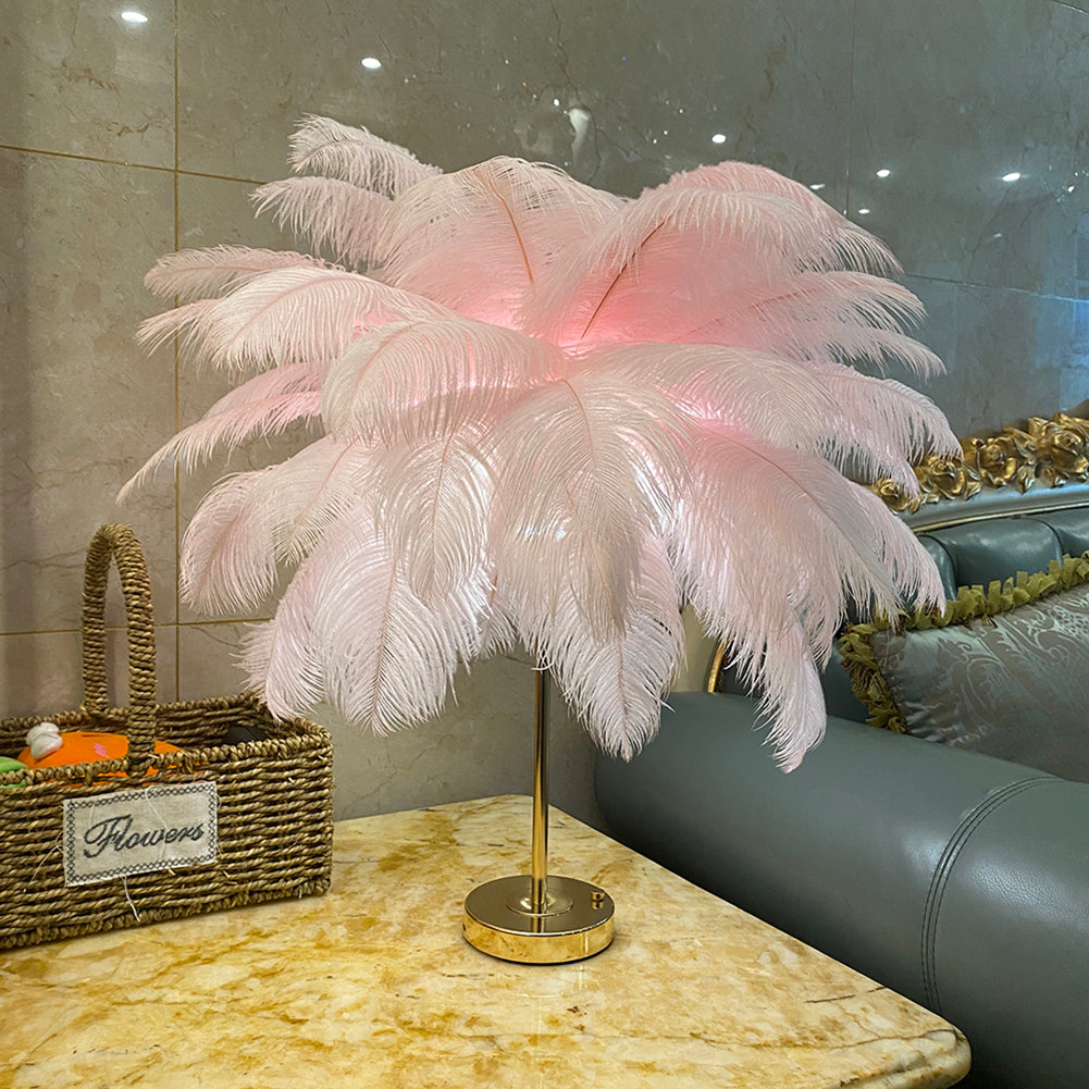 Feathra - Feather Table Light