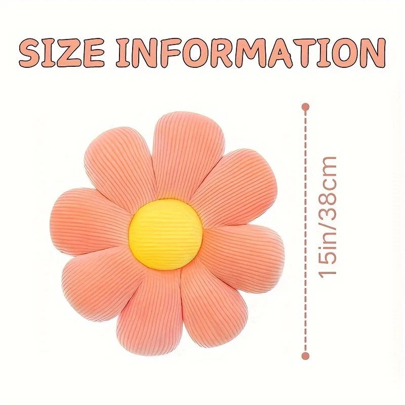 Ultra Soft Daisy Plush Floor Cushion