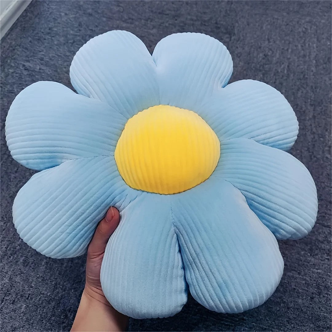 Ultra Soft Daisy Plush Floor Cushion