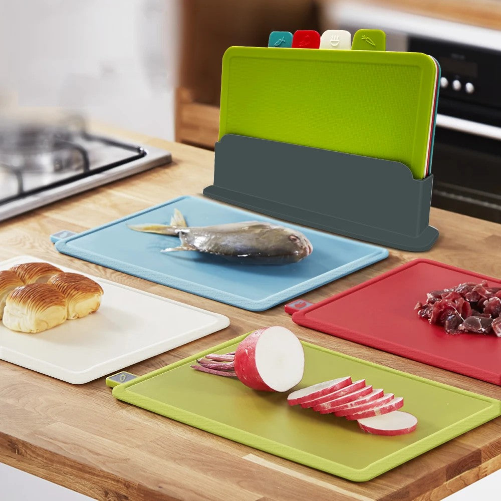 4-Piece Antibacterial Cutting Board Set