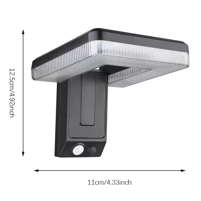 Lumeno - Square Stainless Steel Solar Wall Light