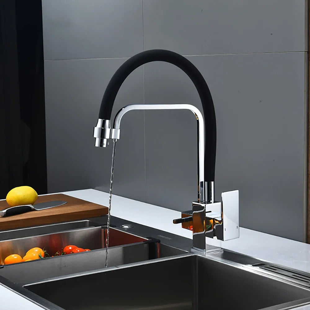 Ater - Black Chrome Kitchen Faucet