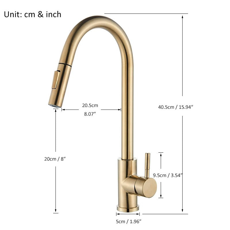 LuxeFlow Kitchen Faucet