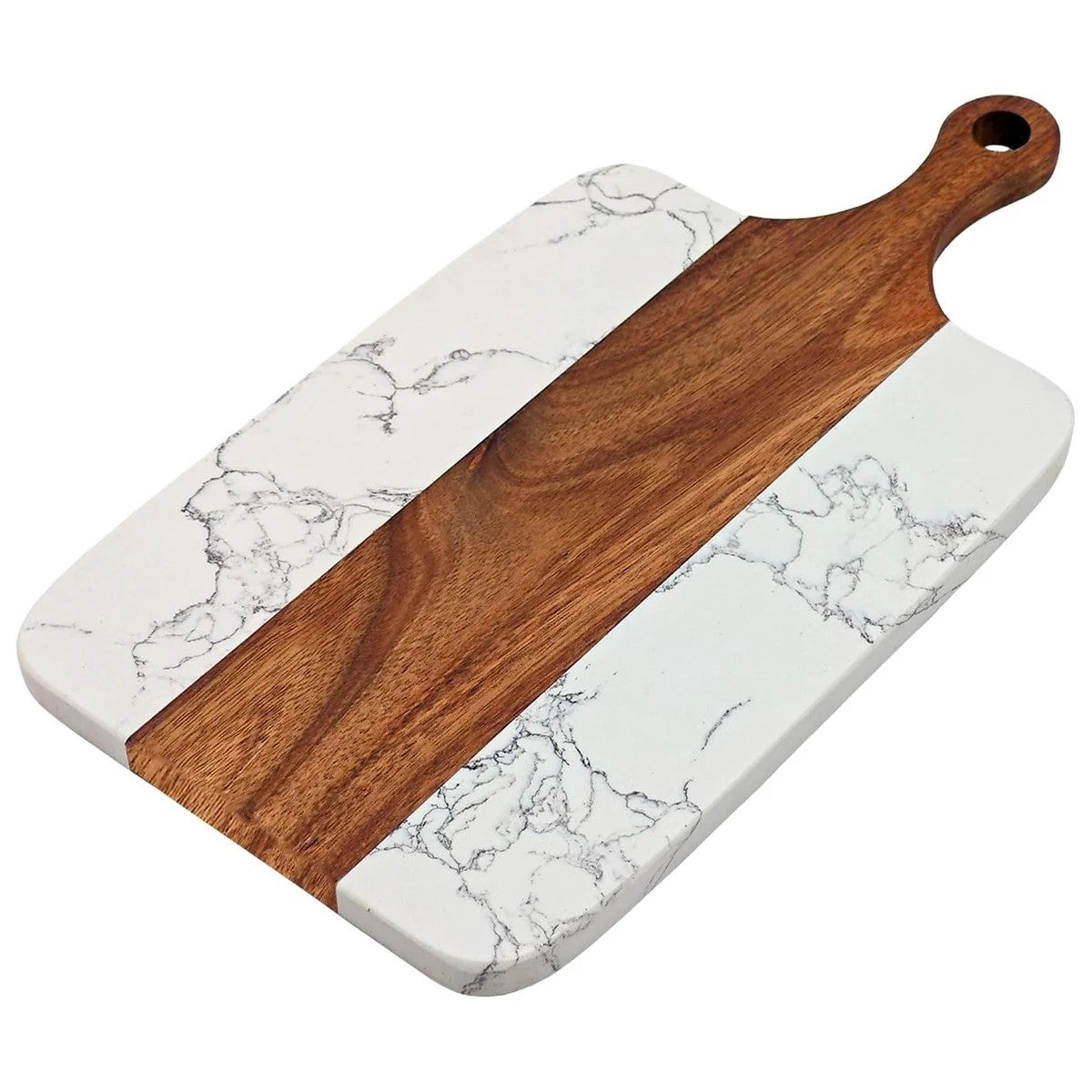 Acacia Wood and Marble Cutting Board