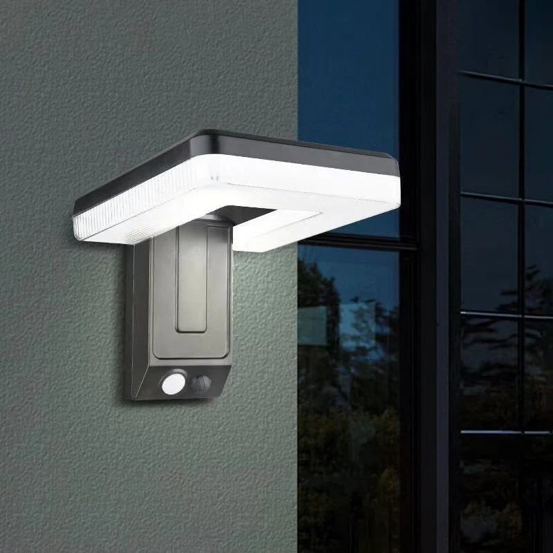 Lumeno - Square Stainless Steel Solar Wall Light