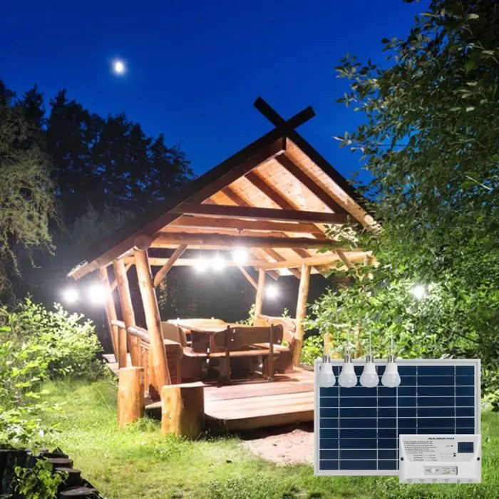 PowerGlow 6000 – Solar Lighting Kit for Sheds