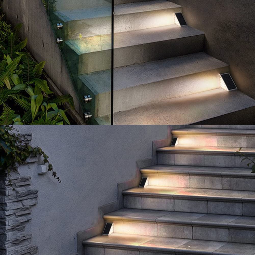 Luces solares para escaleras al aire libre