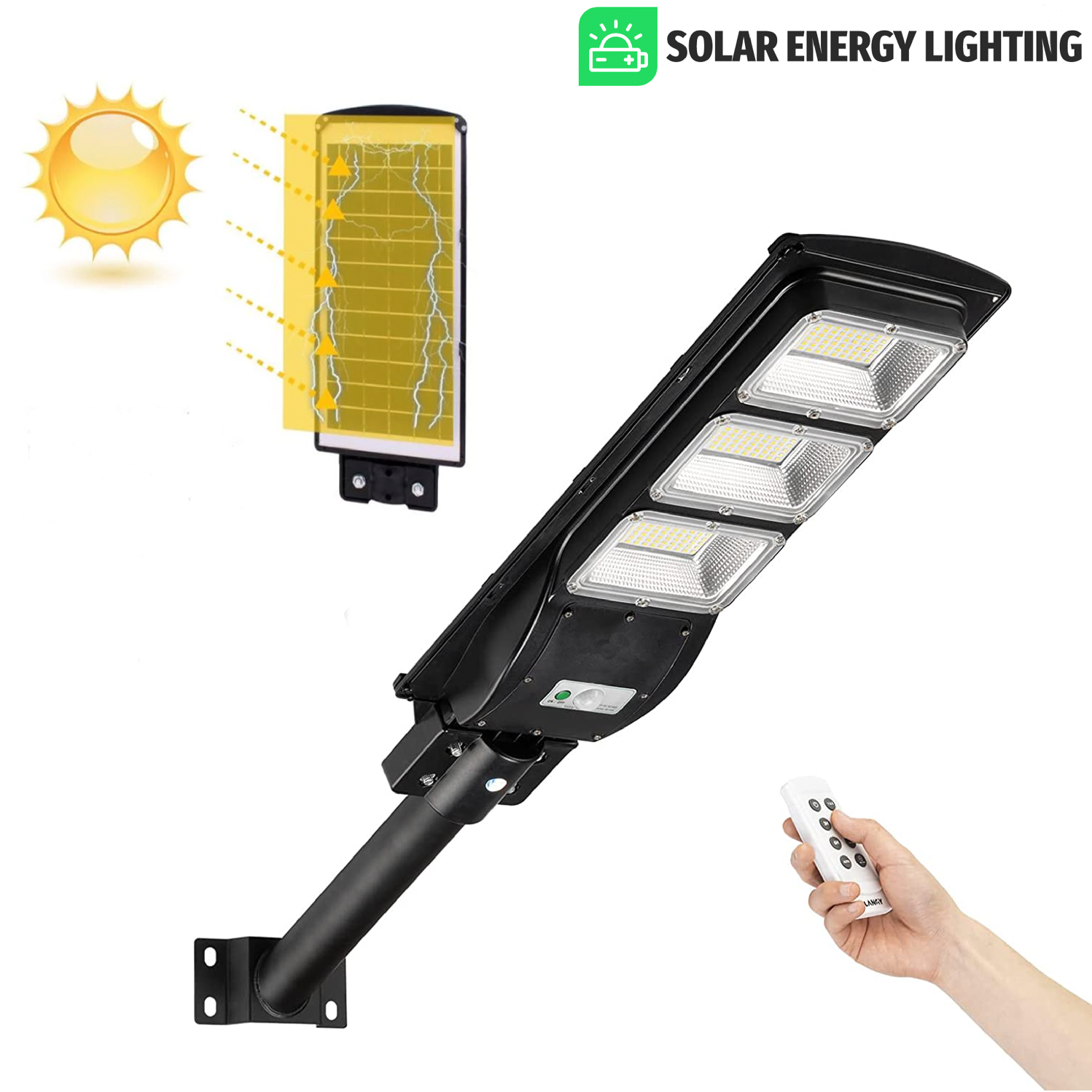 IlluminateSolarMega™- The Ultimate 375W/6500 Lumens Ultra-Bright Solar Street Light