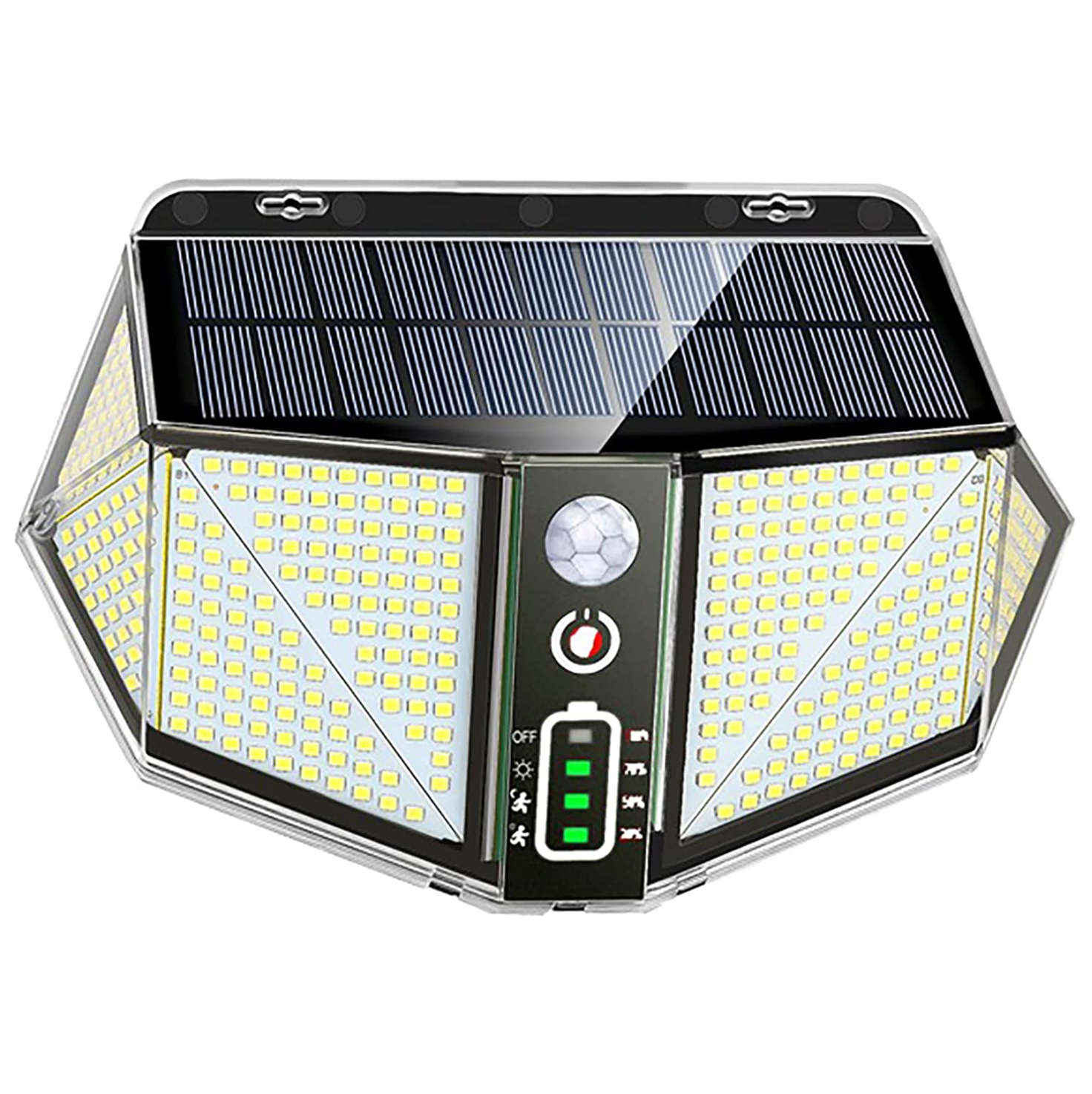 WallMega™- The 410 LED Solar Fence Light