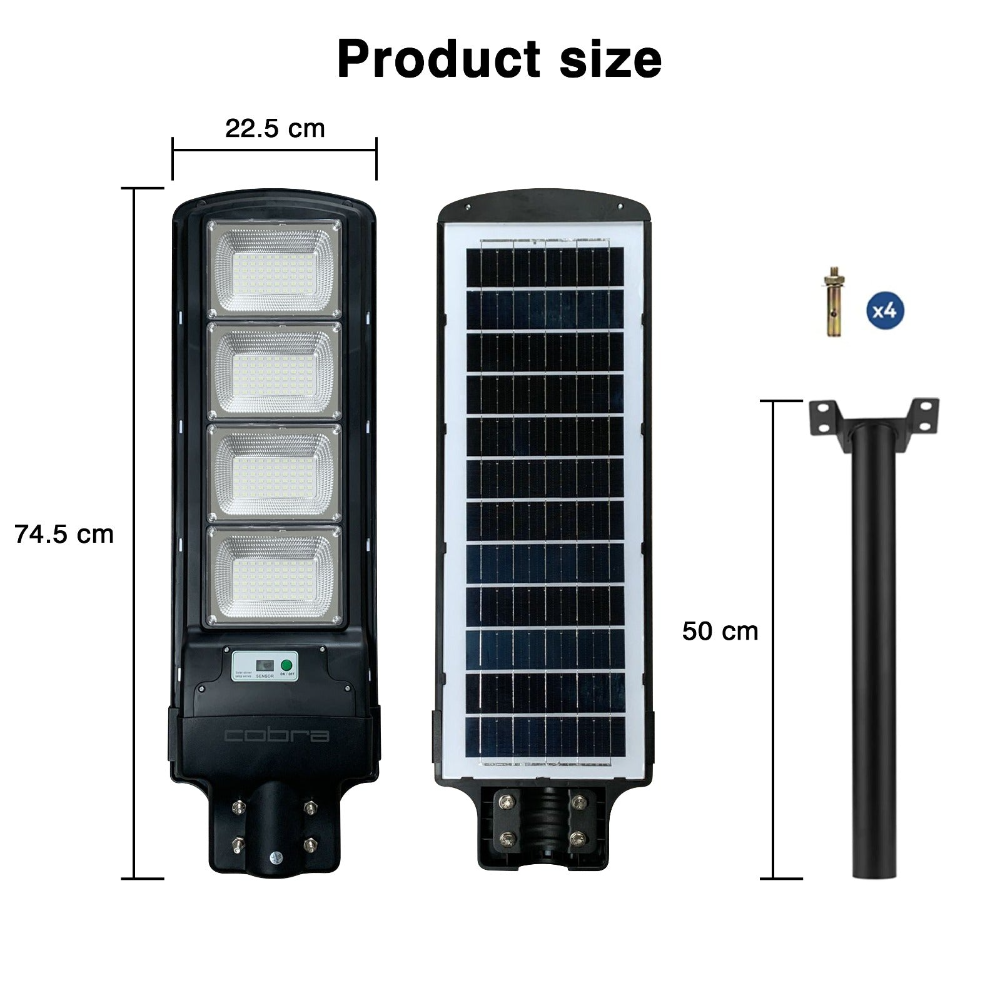 IlluminateSolarMega™ - The Ultimate 450W/6500 Lumens Ultra-Bright Solar Street Light